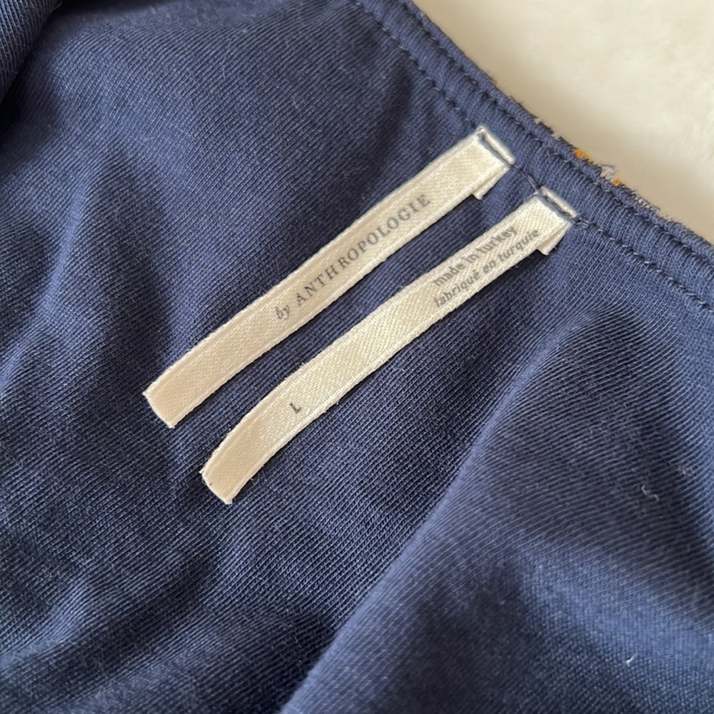 Anthropologie Jaime Zebra Peplum Top Large - image 8